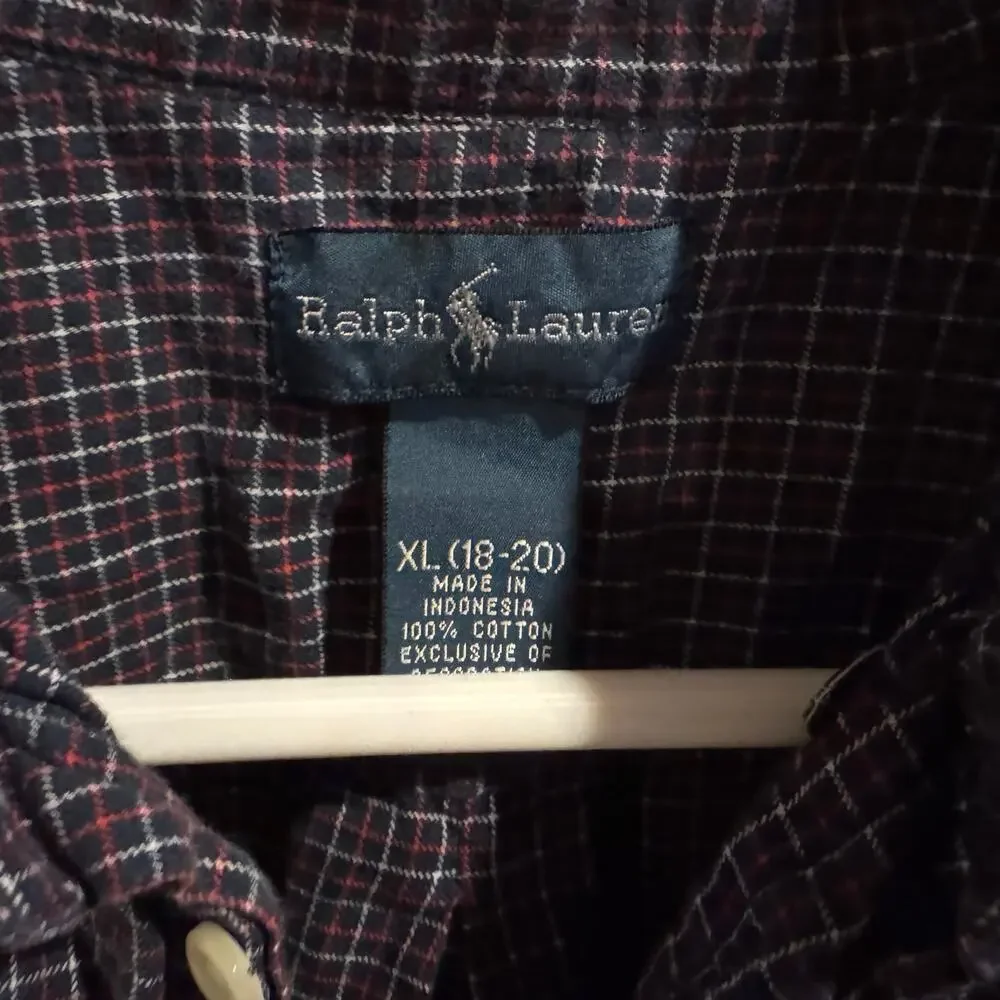 Ralph Lauren Boy’s Long Sleeve Button Down Size XL